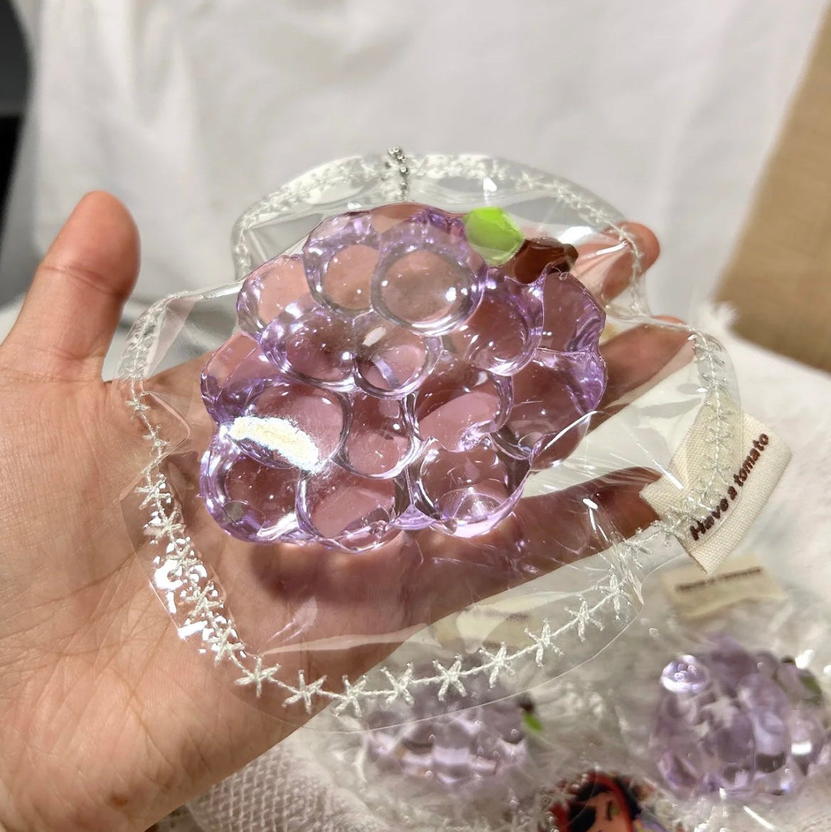1A【Grape】Transparent Squishy Toys