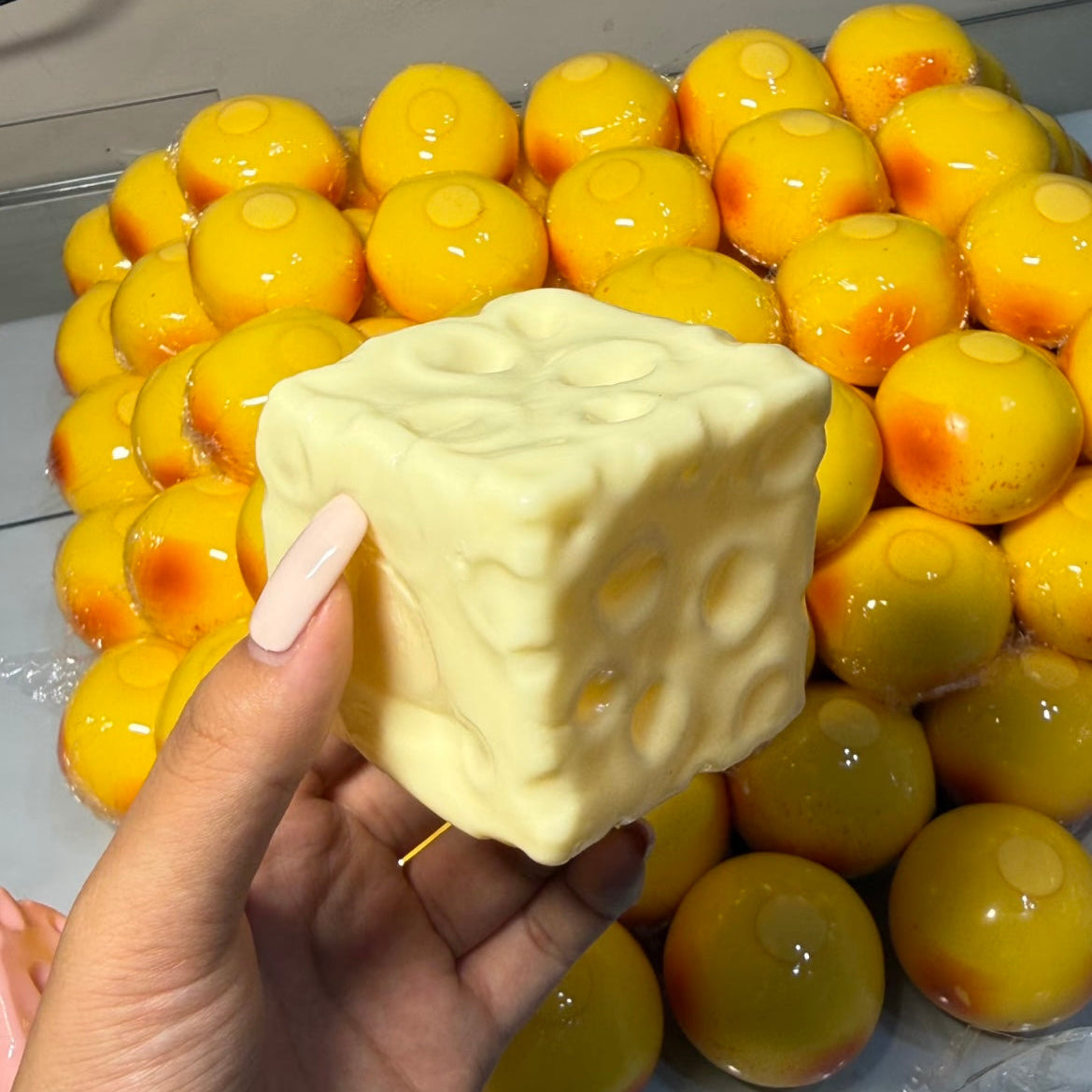 【6CM Cheese】Handmade Ball Stress Ball Vaseline Filling