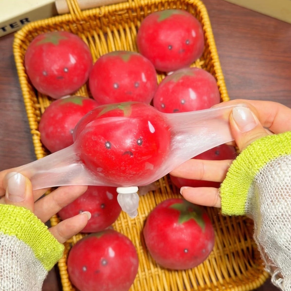 【Tomato】Handmade Crackle Ball/Irrecoverable/Handmade Bag