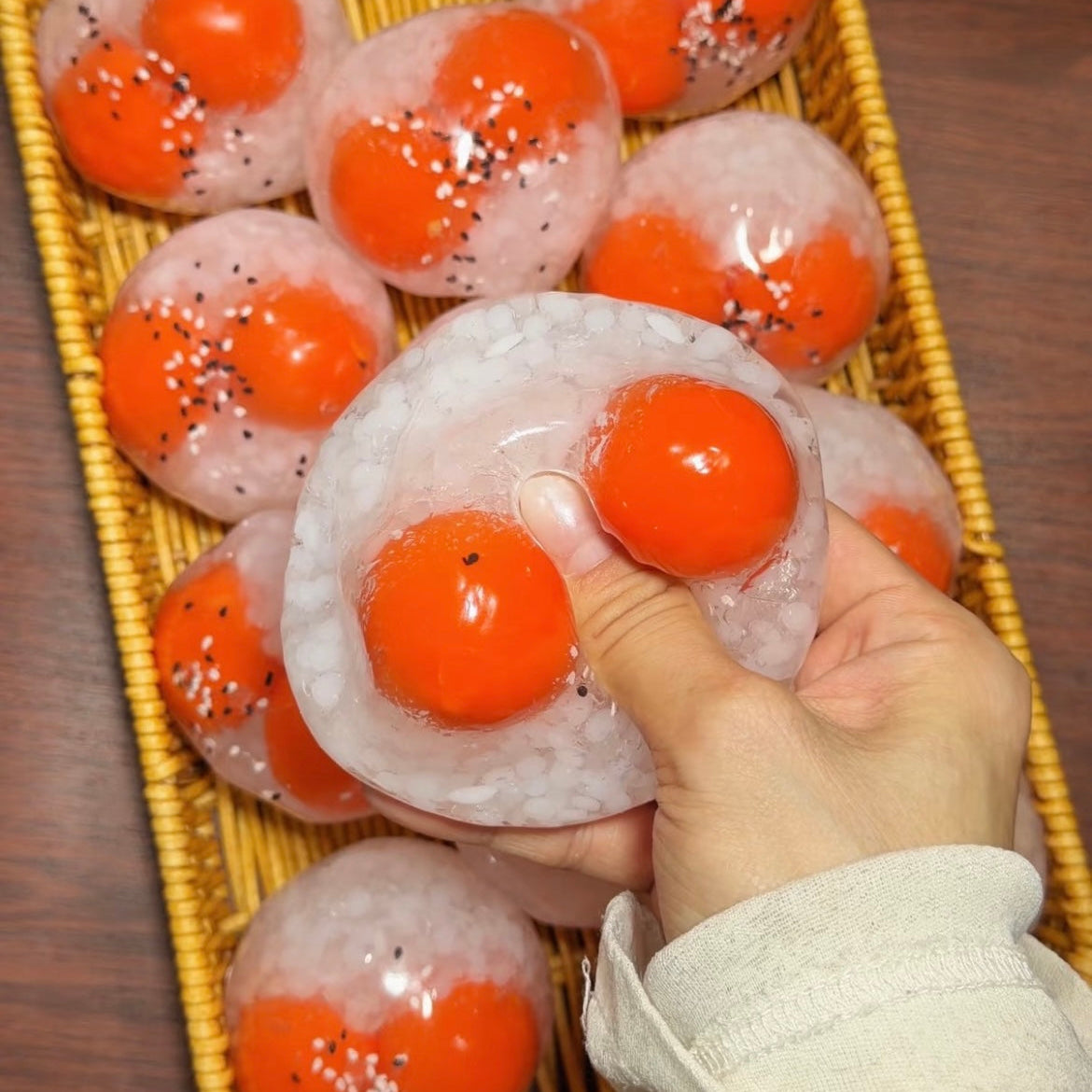 【Egg Yolk Rice】Handmade Crackle Ball/Irrecoverable/Handmade Bag