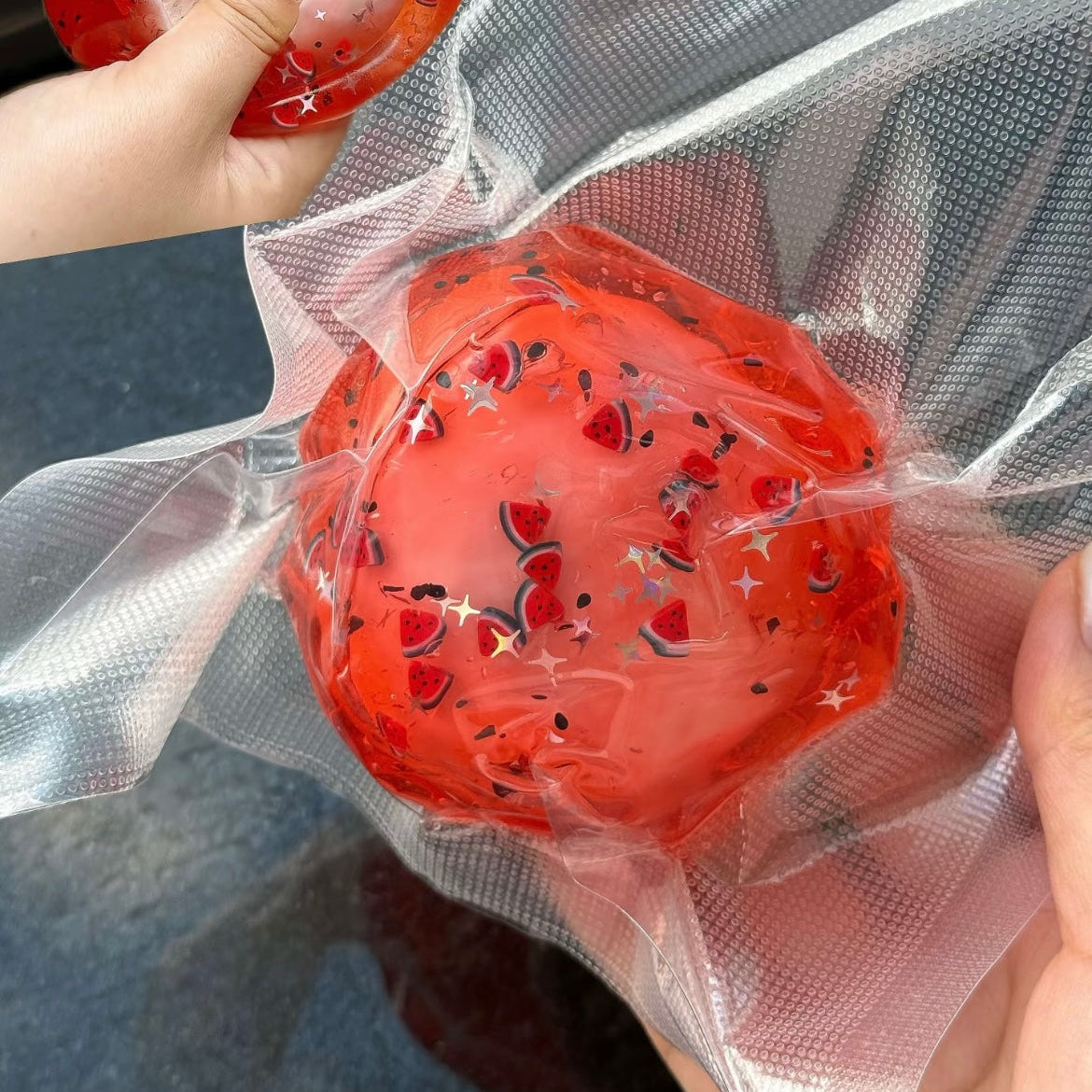 【Watermelon】Handmade Crispy Ball/Irrecoverable/Handmade Bag