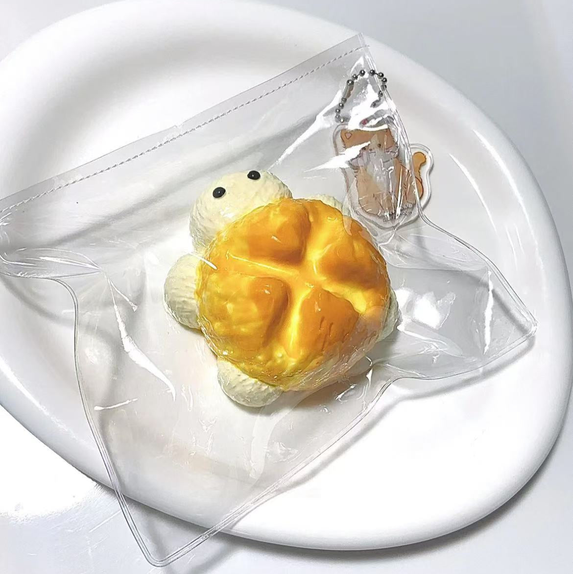 A【Turtle Bread】Inedible Handmade Silicone Squishy Toy