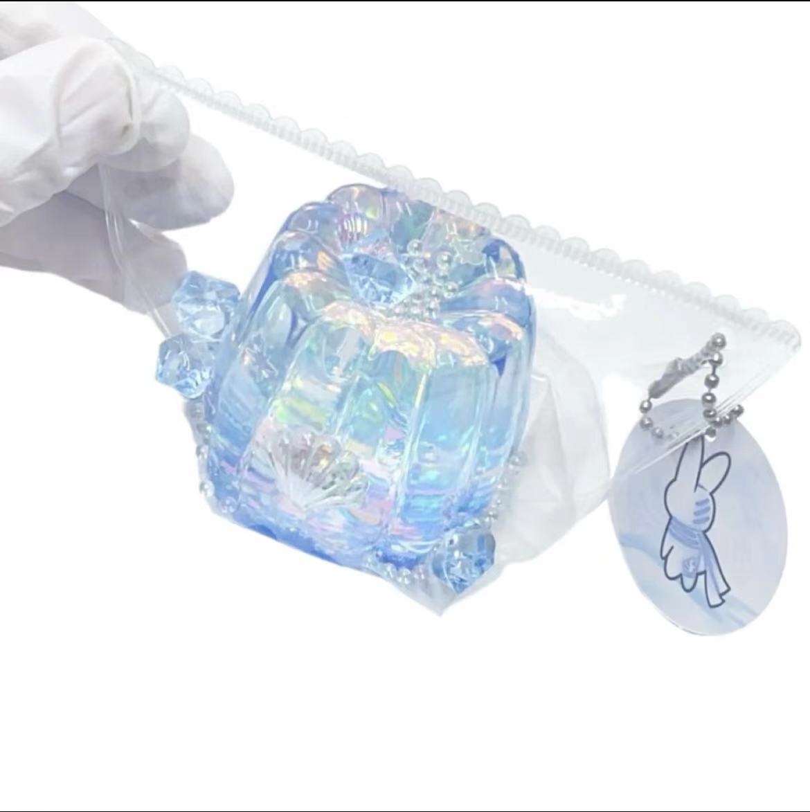 A【Blue Series】Quicksand Mahjong Transparent Squishy Toys（Seven Day Pre-sale）