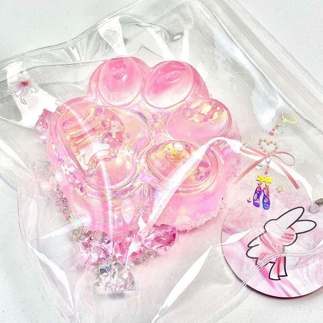 【Pink  Series】Quicksand Mahjong Transparent Squishy Toys（Seven Day Pre-sale）