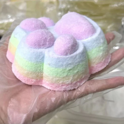 【 320g Rainbow Cat's Paw】Inedible Handmade Silicone Squishy Toy