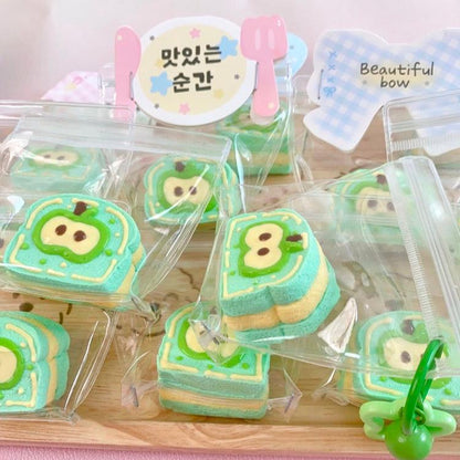 【Hand-painted Small Toast】Inedible Handmade Silicone Squishy Toy