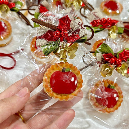 【Christmas Apple Biscuit】Inedible Handmade Silicone Squishy Toy