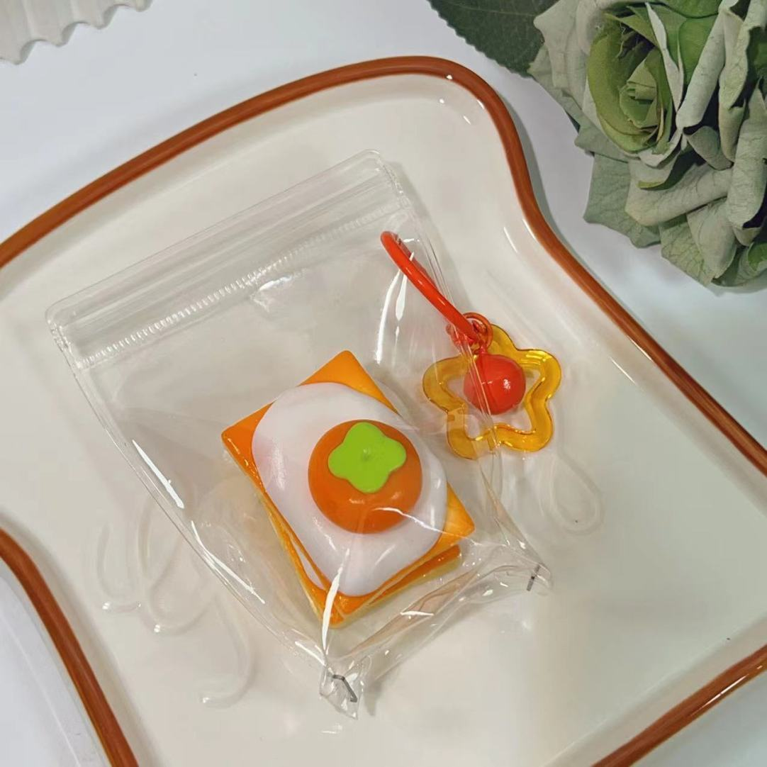 【Persimmon Bread 】Inedible Handmade Silicone Squishy Toy