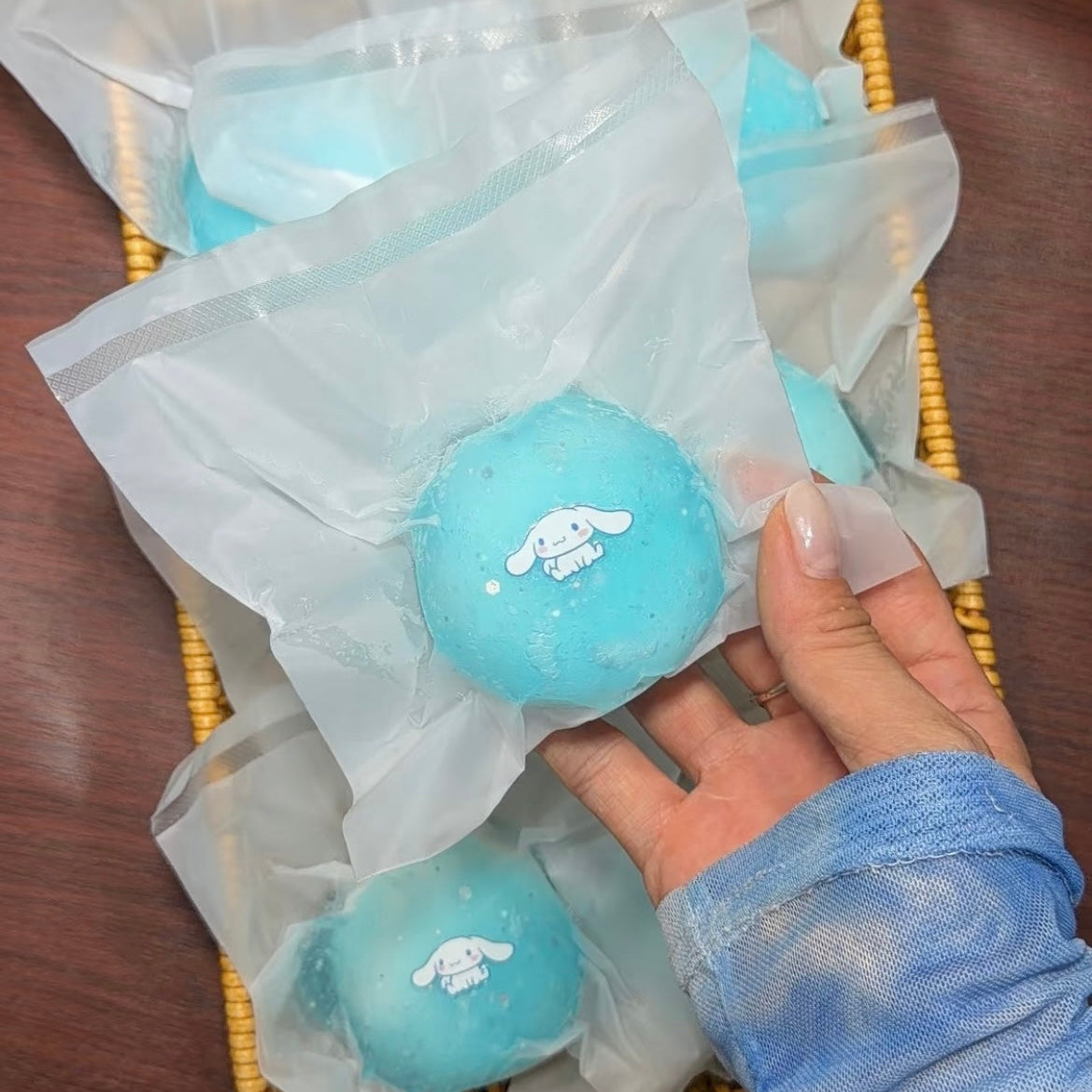 1A【Mint】Handmade Crackle Ball/Irrecoverable/Handmade Bag