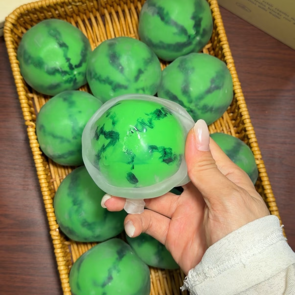 【Watermelon】Handmade Crackle Ball/Irrecoverable/Handmade Bag
