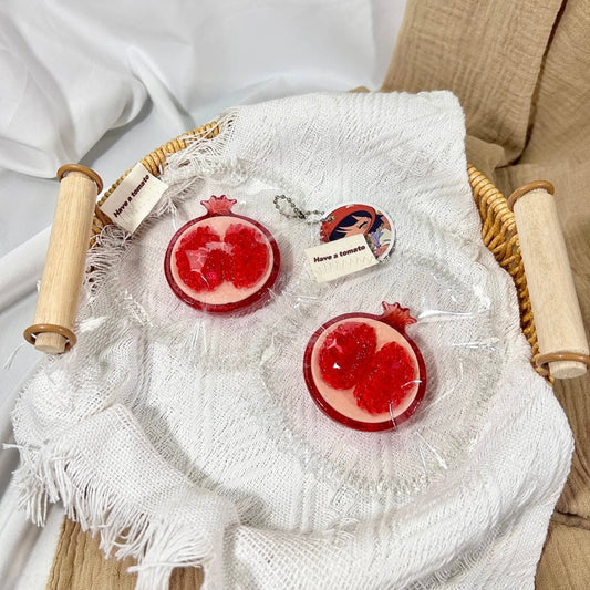 1A【Pomegranate】Transparent Squishy Toys