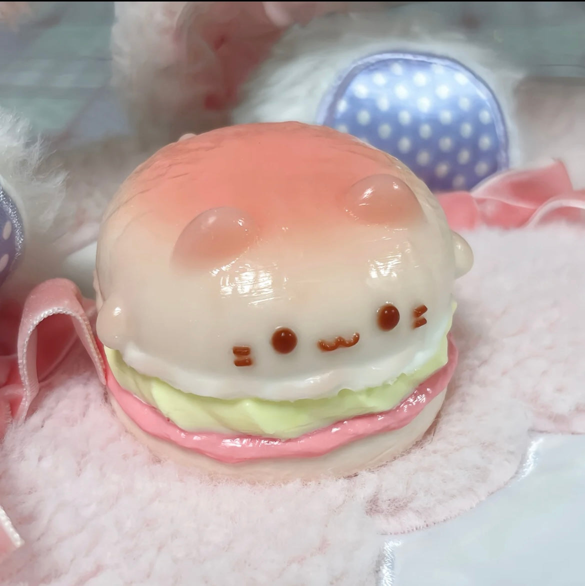 1A【Hamburger】Inedible Handmade Silicone Squishy Toy