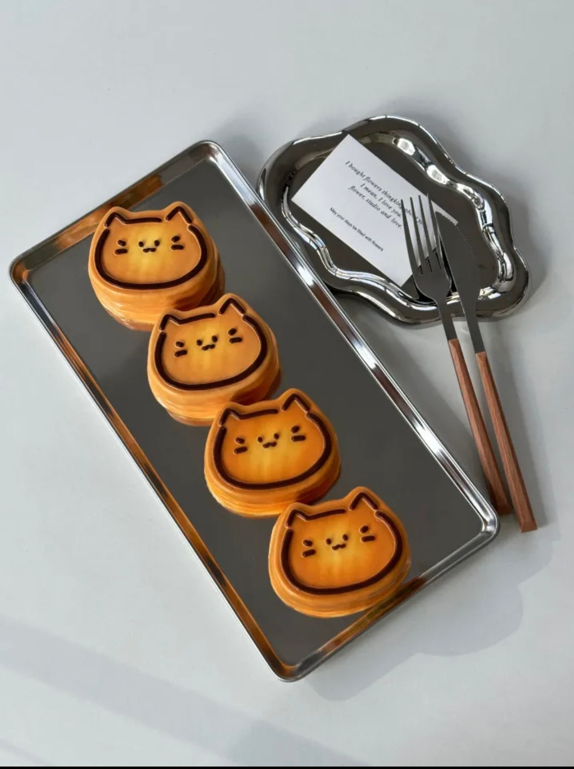 1A【Cat Sandwich】Inedible Handmade Silicone Squishy Toy