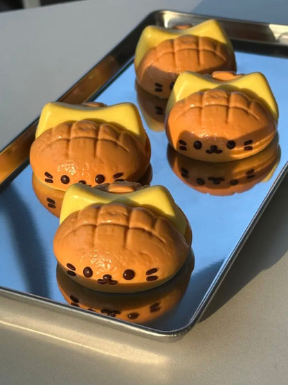 1A【Cat Sandwich】Inedible Handmade Silicone Squishy Toy