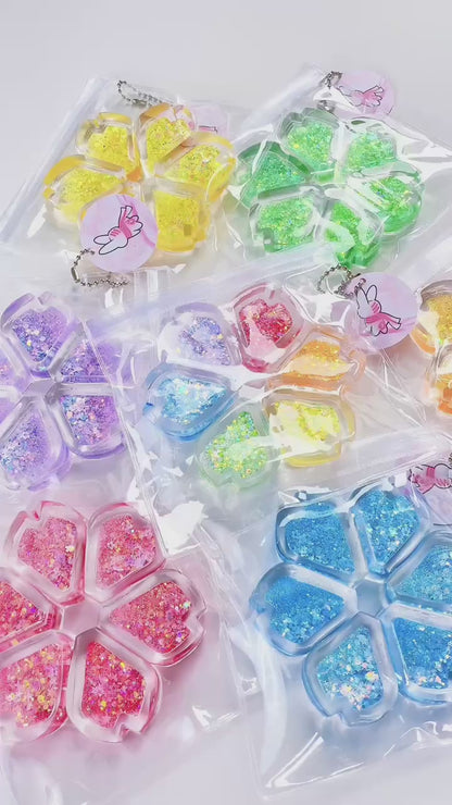 【Rainbow Flower】Quicksand Mahjong Transparent Squishy Toys（Seven Day Pre-sale）